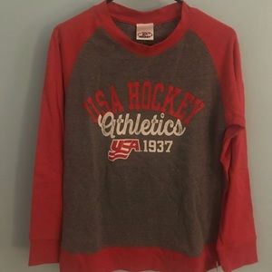 USA hockey Womens crewneck sweatshirt